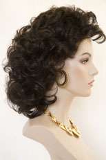 Brunette Long Medium Wavy Curly Wigs  