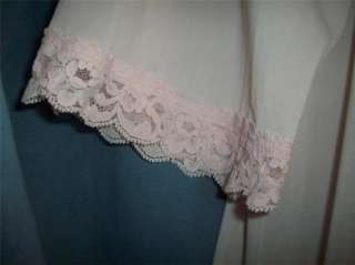 VTG Open Bust Buttery Soft Nylon Nightgown/Peignoir S  