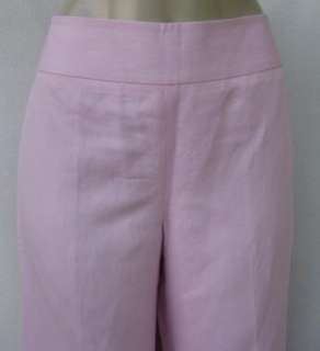 NWT NEW Ann Taylor LOFT Pink Linen Pants Sz 10  