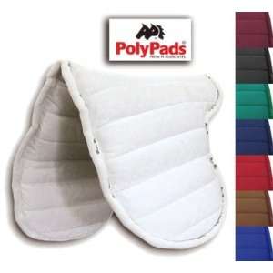 PolyPads Contoured Dressage Saddle Pad Single, Royal  