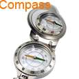 Outdoor Camping Keychain Survival Compass With Mirror  