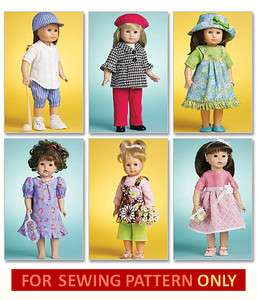 SEWING PATTERN MAKE AMERICAN GIRL DOLL CLOTHES SOFTBALL OUTFIT FOR 