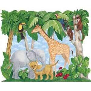    Baby Mural by Fun Décor For Kids   Baby Jungle Animals Mural Baby