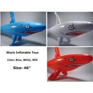  1x Shark Fish Sea Animal Inflatable Toys Blow up Party 