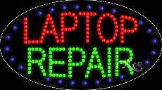 LED SIGN LAPTOP/COMPUTER REPAIR 27x15x1 24236 open  