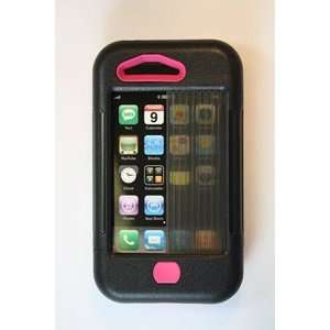  NEW iPhone 3 Case Black w/ Pink Accents (Home Office 
