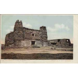  Reprint Acoma NM   Old Church at Pueblo 1900 1909