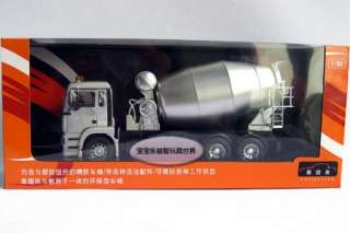 New 132 Man Concrete Mixer Alloy Diecast Model Car With Box Silver 