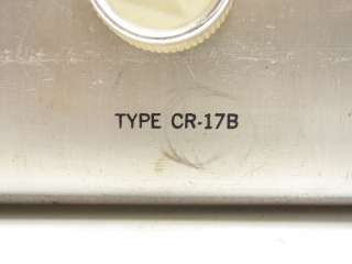   RCA TYPE CR 17B CONELRAD SHORT WAVE FREQUENCY CLUSTER RADIO RECEIVER