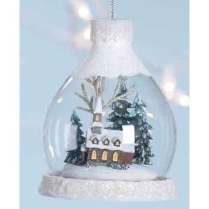   Lighted LED Winter Church Christmas Ornaments 4