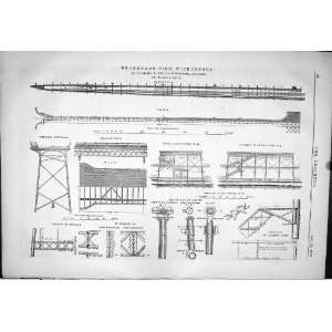 1878 PROMENADE PIER WITHERNSEA CARGILL ENGINEERING WESTMINSTER PLAN 