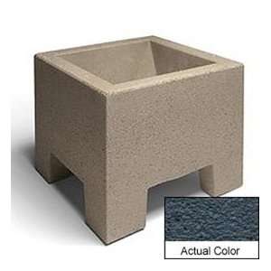   Square Planter   Weatherstone Charcoal 18x18x15 Patio, Lawn & Garden