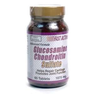  Only Natural Glucosamine Chondroitin Sulfate, 1075 Mg 60 
