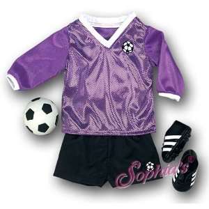    Soccer Flash Outfit and Ball for 18 Inch Dolls Toys & Games