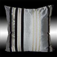 2X BEIGE BLACK THROW PILLOW CASES CUSHION COVERS 1