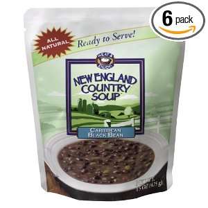 Caribbean Black Bean Soup from New England Country Soup tm, 15 Ounce 