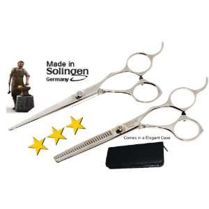  Elegant Solingen  Hairdressing Scissor & Thinner Set +Free 