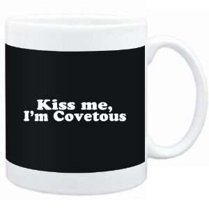 Mug Black  Kiss me, Im covetous  Adjetives  Sports 