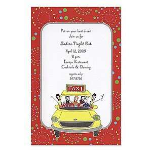    Taxi Ride Invitation Clearance Invitations