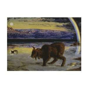  The Scapegoat by William Holman Hunt. Size 21.75 inches 