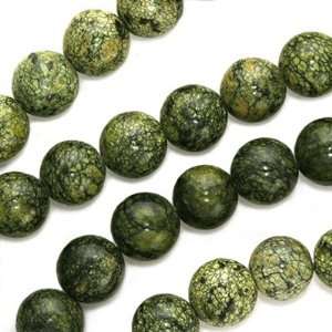  Serpentine Russian Jade Round Beads 10mm/15 Inch Strand 