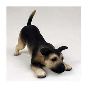  5 German Shepherd Puppy Dog Figurine