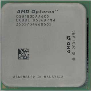 AMD OPTERON 180 SOCKET 939 2.4 GHz Dual Core CPU OSA180DAA6CD  