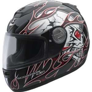  Scorpion EXO 700 Crack Head Full Face Helmet Large  Red 