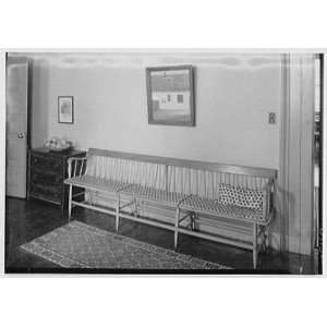   34 State St., Ossining, New York. Bench, alone 1951