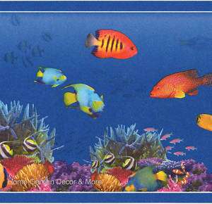 PACIFICA Fish Coral Reef Ocean Marine Wall paper Border  
