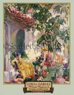 CORAL GABLES FLORIDA AD of 1926   GICLEE PRINT  