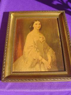 VTG Southern Belle Erich Correns Print Painting  