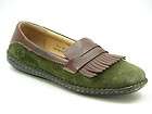 born olive green flats for women  