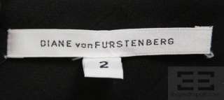 DVF Diane Von Furstenberg Seamed Black High Waisted Pencil Skirt Size 
