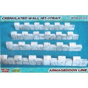  28mm Terrain Armageddon Crenelated Wall Set   Straits Toys & Games