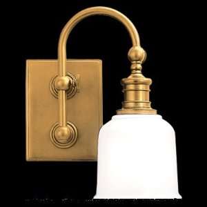   Swing Arm Wall Sconce Lighting, 1 Light, 100w, Brass