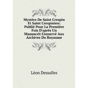  MystÃ¨re De Saint Crespin Et Saint Crespinien PubliÃ 