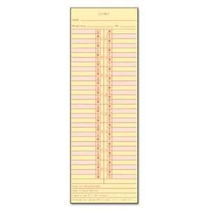  3 1/2 x 10 1/2 Semimonthly Time Cards for Cincinnati 