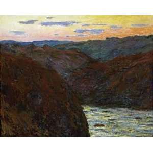 La Creuse, Sunset Claude Monet. 34.00 inches by 28.00 inches. Best 