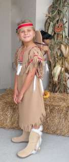 Handmade Peasant Native American Indian girl children costume handmade 