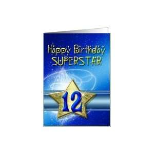  12th birthday card for a Superstar Card Toys & Games