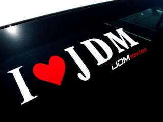 Love JDM Vinyl Decal Sticker by iJDMTOY LED Light Exp  