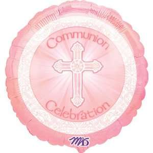  Communion Pink Cross Foil Balloon