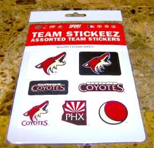 LOT OF 1 PHOENIX COYOTES ASSORTED TEAM STICKERS limited  