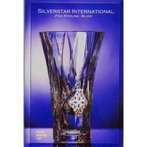 Fabulous Crystal Sterling Silver Flower Vase 