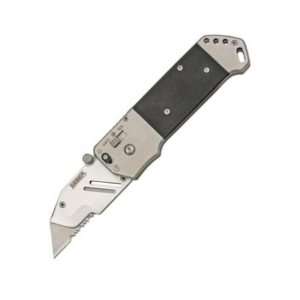  Ratchet Utility Knife Satin G10 Handle Belt Clip Sports 