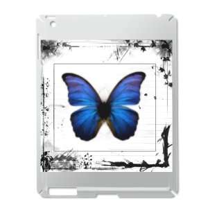  iPad 2 Case Silver of Blue Butterfly Still Life 