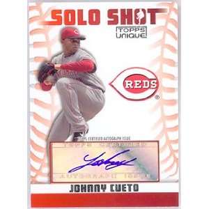  Johnny Cueto 2009 Topps Unique Solo Shot Autograph Sports 