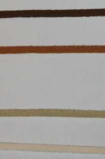yds BROWN Caramel Tan Ivory Faux suede CORD 3mm 1/8  