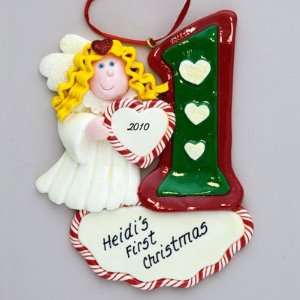  Angel Babys First Christmas Ornament for a Baby Girl